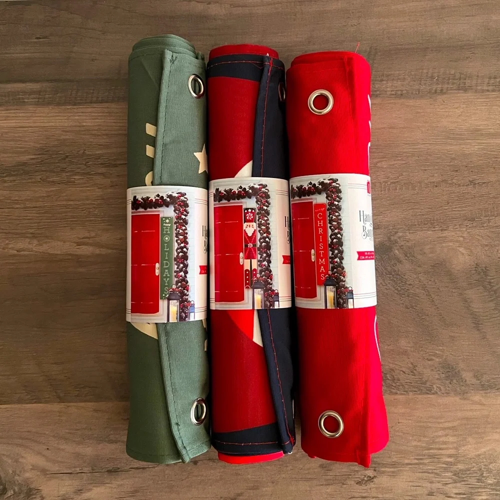 Target Bullseyes Playground Merry Christmas Hanging Banners